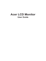 Acer LCD Monitor User manual
