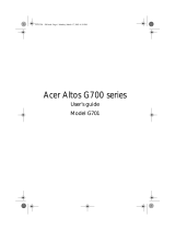Acer Altos G701 User manual