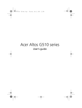 Acer Altos G510 User manual