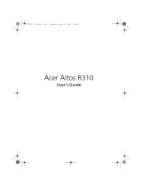 Acer Altos R310 User manual