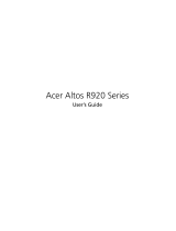 Acer Altos R920 User manual