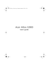 Acer Altos G900 User manual