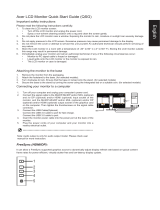 Acer BE320QK Quick start guide