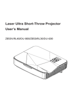 Acer Z850 User manual