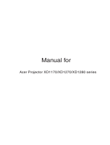 Acer XD1170 User manual