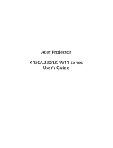 Acer K130 User manual