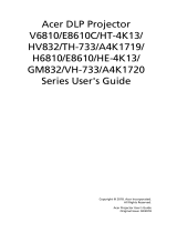 Acer H6810 User manual