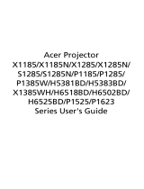 Acer P1385W User manual
