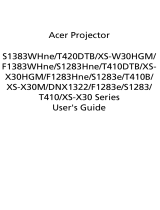 Acer S1383WHne User manual