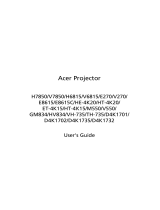 Acer H7850BD User manual