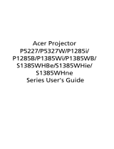 Acer P1285B User manual