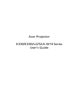 Acer K330 User manual
