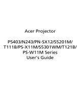 Acer S5301WM User manual