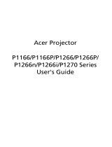 Acer P1166 User manual