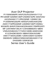 Acer P1350WL User manual