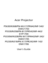 Acer D1P1704 User manual