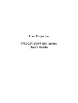 Acer PF-801 User manual