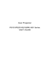Acer P3251 User manual