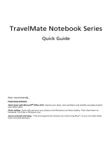Acer TravelMate 5760G Quick start guide