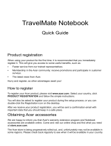 Acer TravelMate P253-E Quick start guide