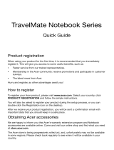 Acer TravelMate P653-MG Quick start guide