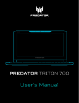 Acer PREDATOR TRITON 700 - PT 715-51 User manual