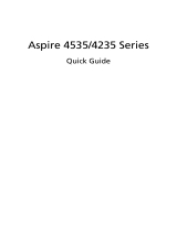 Acer Aspire 4535G Quick start guide