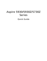 Acer Aspire 5930Z Quick start guide