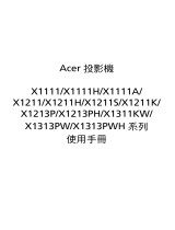 Acer X1311KW User manual