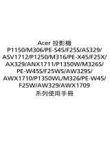 Acer P1150 User manual