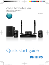 Philips HTD3540 Quick start guide