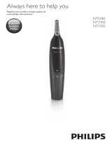 Philips Series 3000 Nose, Ear and Eyebrow Trimmer NT3160/15 User manual