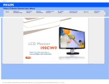 Philips 190CW9FB/05 User manual