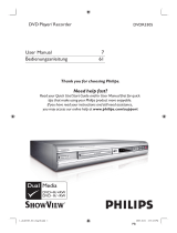 Philips DVDR3305 User manual