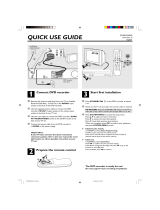 Philips DVDR3320VR User manual