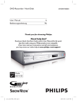 Philips DVDR7300H/05 User manual