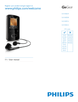 Philips SA3VBE08 User manual