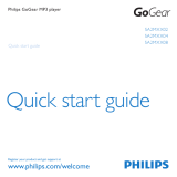 Philips SA2MXX04WA/02 Quick start guide