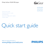 Philips GoGear SA2MUS16 Quick start guide