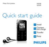 Philips SA9100/00 Quick start guide