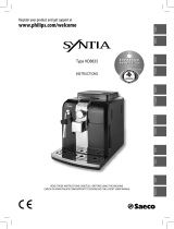Saeco SYNTIA HD8833 Owner's manual
