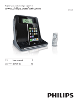 Philips Clock radio for iPod/ iPhone DC320 User manual