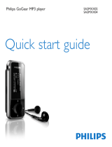 Philips SA2MXX02K/97 Quick start guide