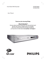 Philips DVDR3360H/75 User manual