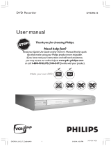 Philips DVDR615 User manual