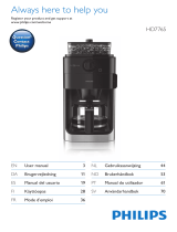 Philips HD7765 - Grind and Brew User manual