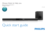 Philips HTL2163B/51 Quick start guide
