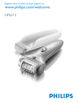 Philips hp6513 00 integrated icepack epilator User manual