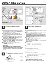 Philips DVDR615/37 Quick start guide