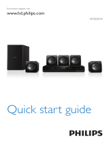 Philips HTD3514/F7 Quick start guide